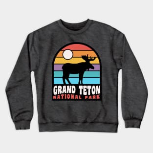 Grand Teton National Park Moose Jackson Hole Crewneck Sweatshirt